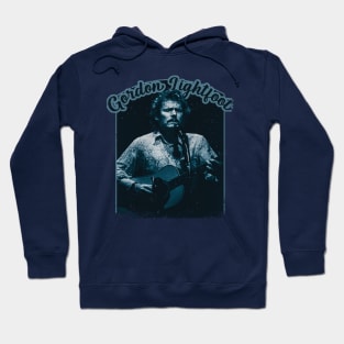 Gordon Lightfoot Vintage 70s Tour Style Hoodie